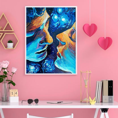 Kiss Lovers - Full Round Drill Diamond Painting 30*40CM