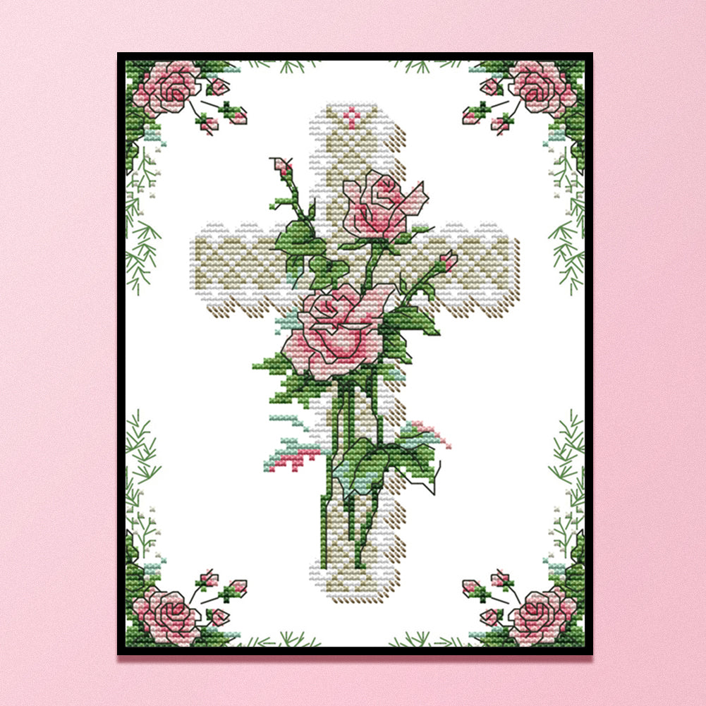 Heart Of Rose - 11CT Counted Cross Stitch 26*35CM