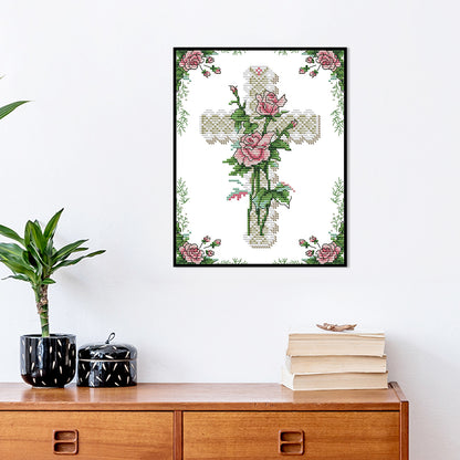 Heart Of Rose - 11CT Counted Cross Stitch 26*35CM