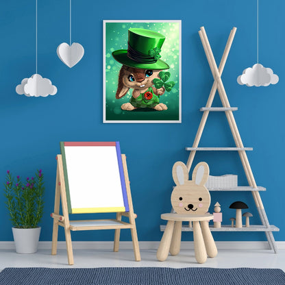 Rabbit - Full Round Drill Diamond Painting 30*40CM