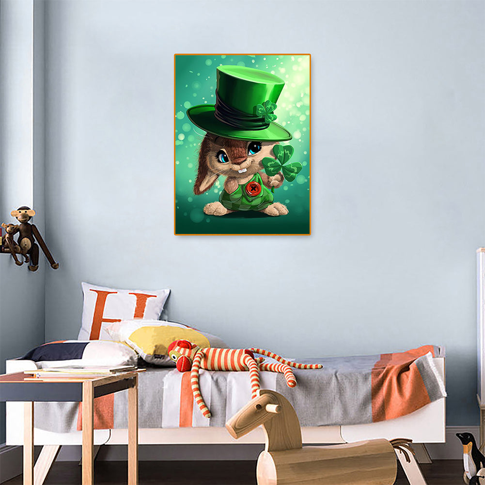 Rabbit - Full Round Drill Diamond Painting 30*40CM