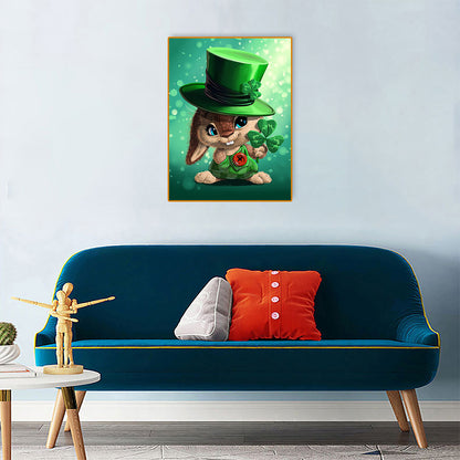 Rabbit - Full Round Drill Diamond Painting 30*40CM