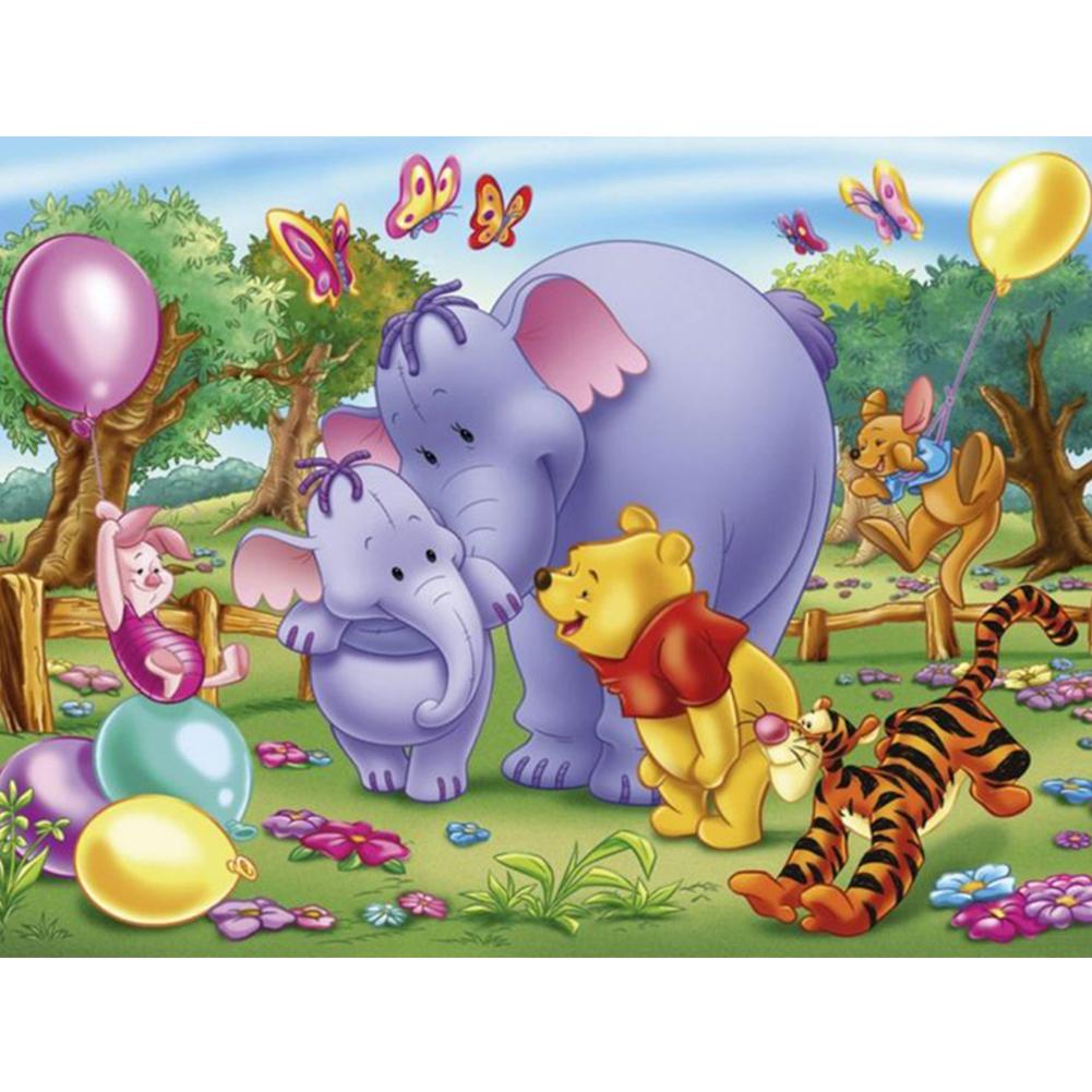 Winnie The Pooh - Full Round Drill Diamond Painting 40*30CM