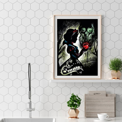 Silhouette Disney - Full Round Drill Diamond Painting 50*60CM