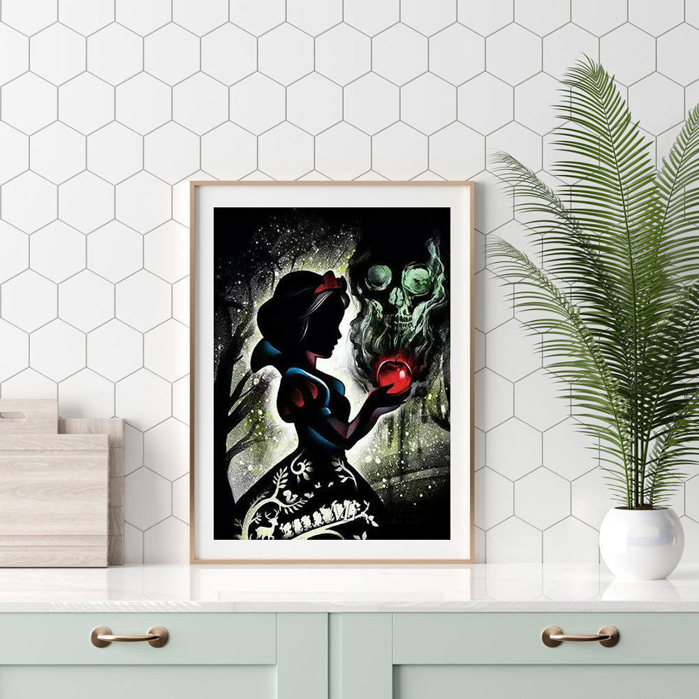 Silhouette Disney - Full Round Drill Diamond Painting 50*60CM