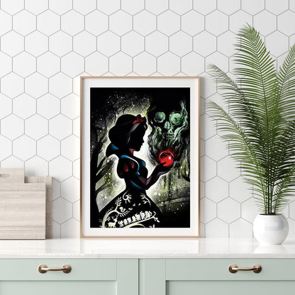 Silhouette Disney - Full Round Drill Diamond Painting 50*60CM