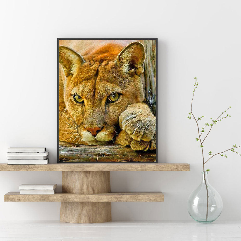 Lion - Full Round Drill Diamond Painting 40*50CM