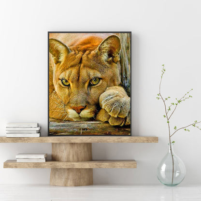 Lion - Full Round Drill Diamond Painting 40*50CM
