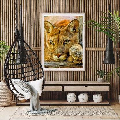 Lion - Full Round Drill Diamond Painting 40*50CM