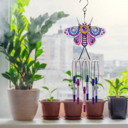 Acrylic Wind Chime Bell Pendant DIY Diamond Painting Mosaic Kit Home Decor