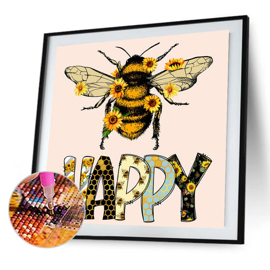 Bee - Full Round Drill Diamond Painting 30*30CM