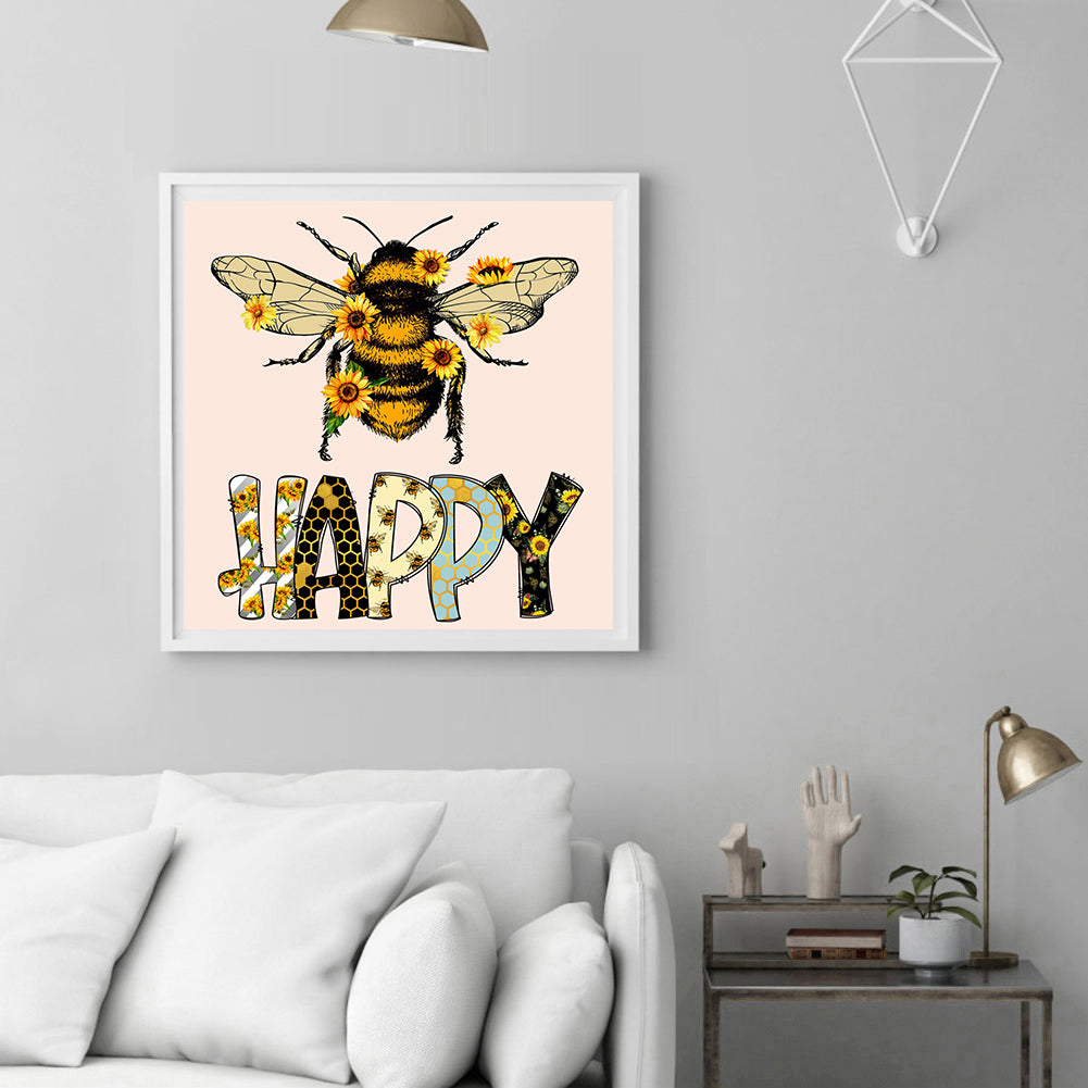 Bee - Full Round Drill Diamond Painting 30*30CM