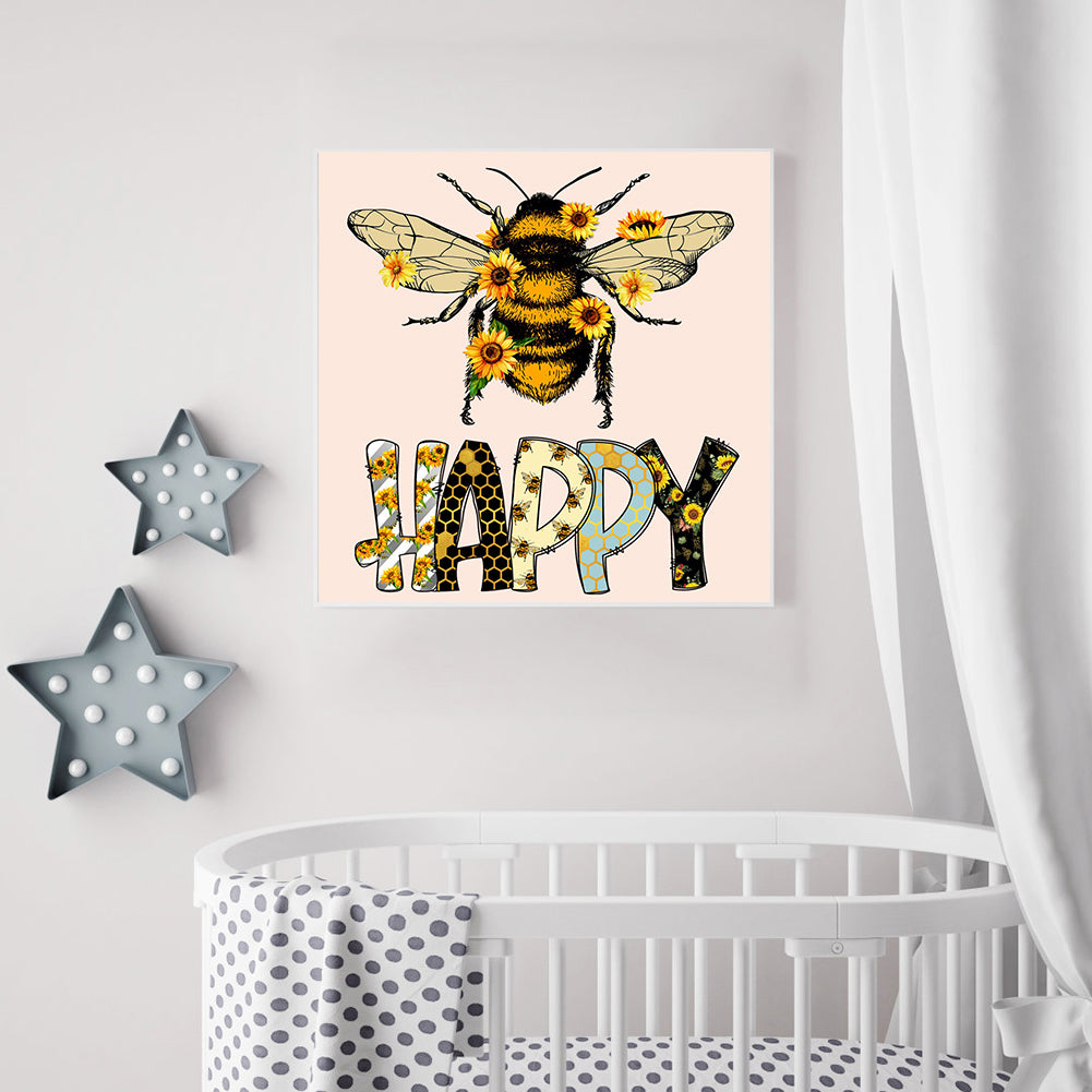 Bee - Full Round Drill Diamond Painting 30*30CM