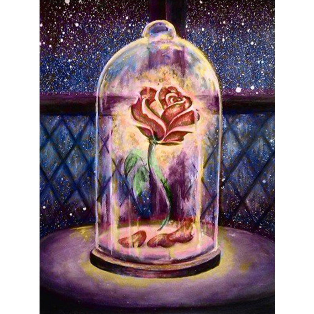 Rose Flower - 11CT Counted Cross Stitch 35*46CM