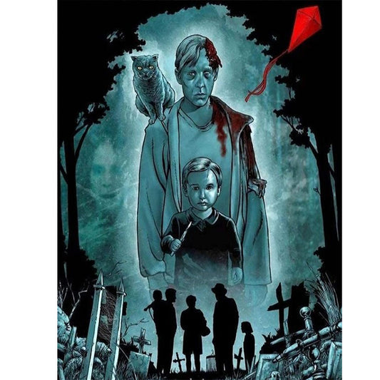 Horror Figure - Full Round Drill Diamond Painting 30*40CM