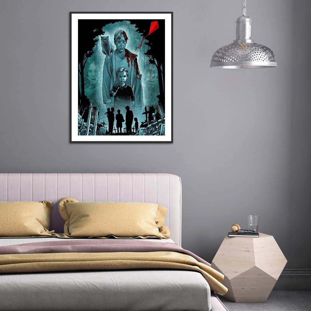 Horror Figure - Full Round Drill Diamond Painting 30*40CM