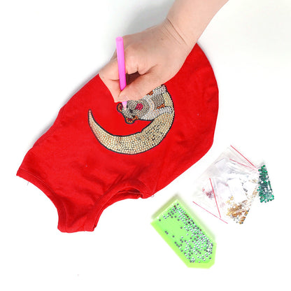 5D Diamond Painting DIY Pet Clothes Moon Dog Sleeveless T-Shirts Pullovers