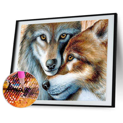 Wolf - Full Round Drill Diamond Painting 40*30CM