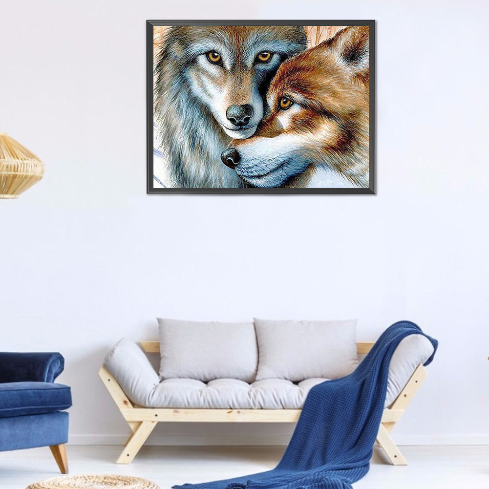 Wolf - Full Round Drill Diamond Painting 40*30CM