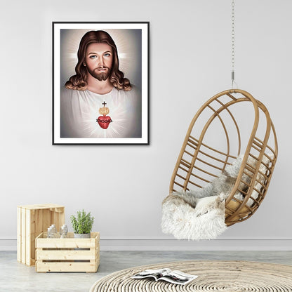 Jesus - Full Round Drill Diamond Painting 40*50CM