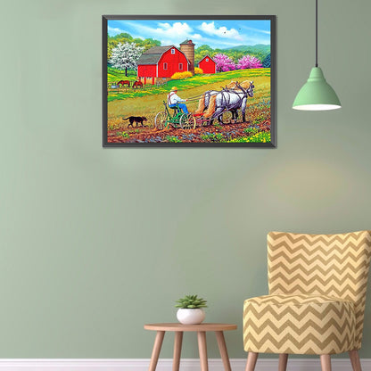 Farm - Full Round Drill Diamond Painting 40*30CM