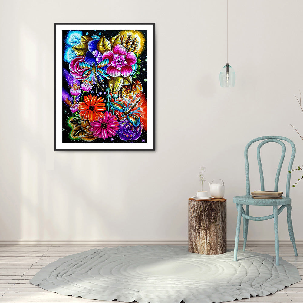 Butterfly - Full Round Drill Diamond Painting 30*40CM