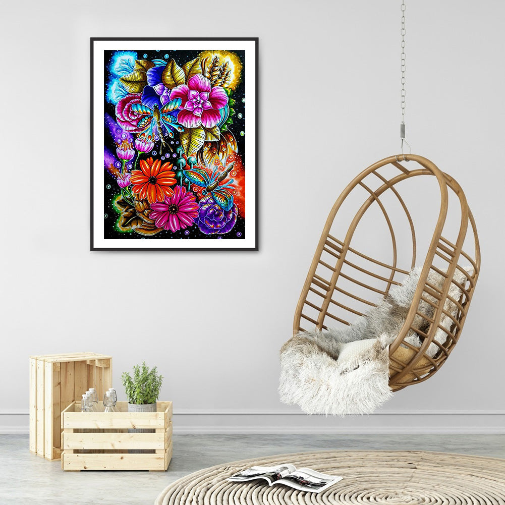 Butterfly - Full Round Drill Diamond Painting 30*40CM