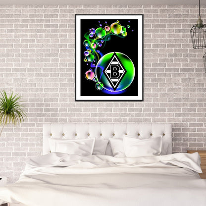 Borussia Monchengladbach Logo - Full Round Drill Diamond Painting 30*40CM