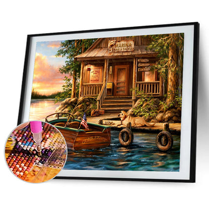 Landscape - Full Round Drill Diamond Painting 40*30CM