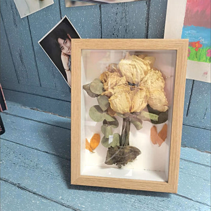 3D Wooden DIY Photo Frame for Displaying Picture Frame Home Table Decor