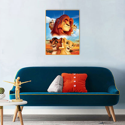 Lion King - Full Round Drill Diamond Painting 30*40CM