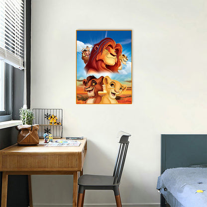 Lion King - Full Round Drill Diamond Painting 30*40CM
