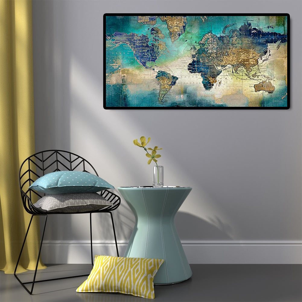 Map - Full Round Drill Diamond Painting 80*40CM