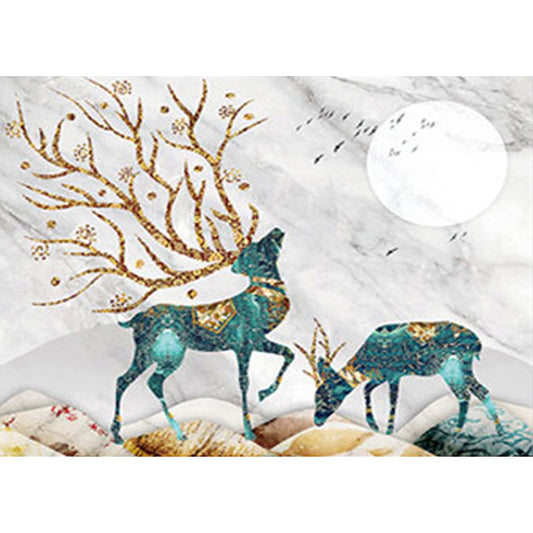 Maple Deer - 11CT Counted Cross Stitch 50*60CM