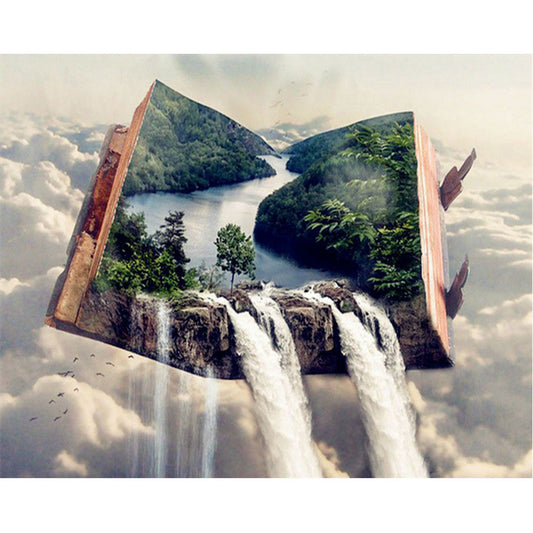 Book World - Full Round Drill Diamond Painting 60*50CM