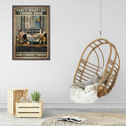 Cat In Bath - 11CT Stamped Cross Stitch 40*60CM