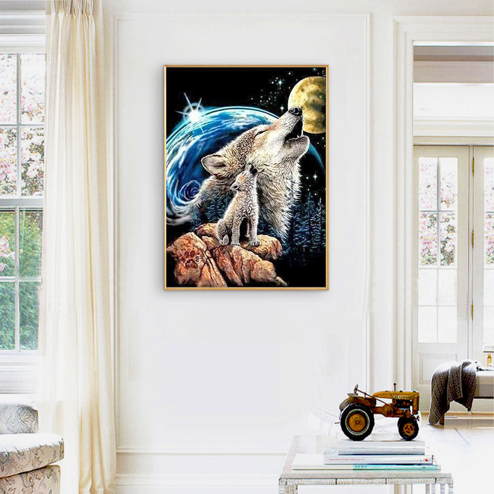 Wolf - Full Round Drill Diamond Painting 50*60CM