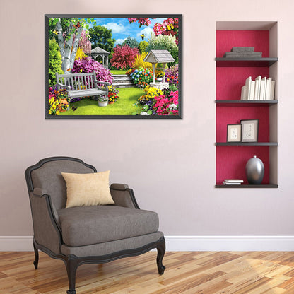 Garden - Full Round Drill Diamond Painting 60*50CM
