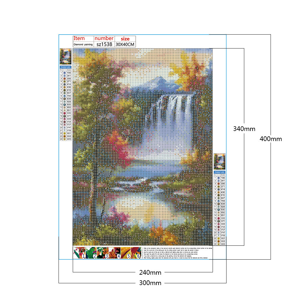 Fall - Full Round Drill Diamond Painting 30*40CM