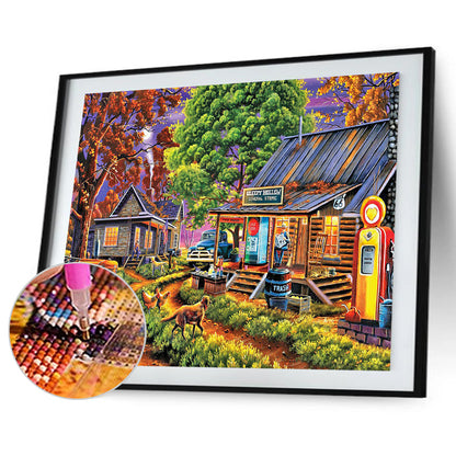Farm House - Full Round Drill Diamond Painting 40*30CM