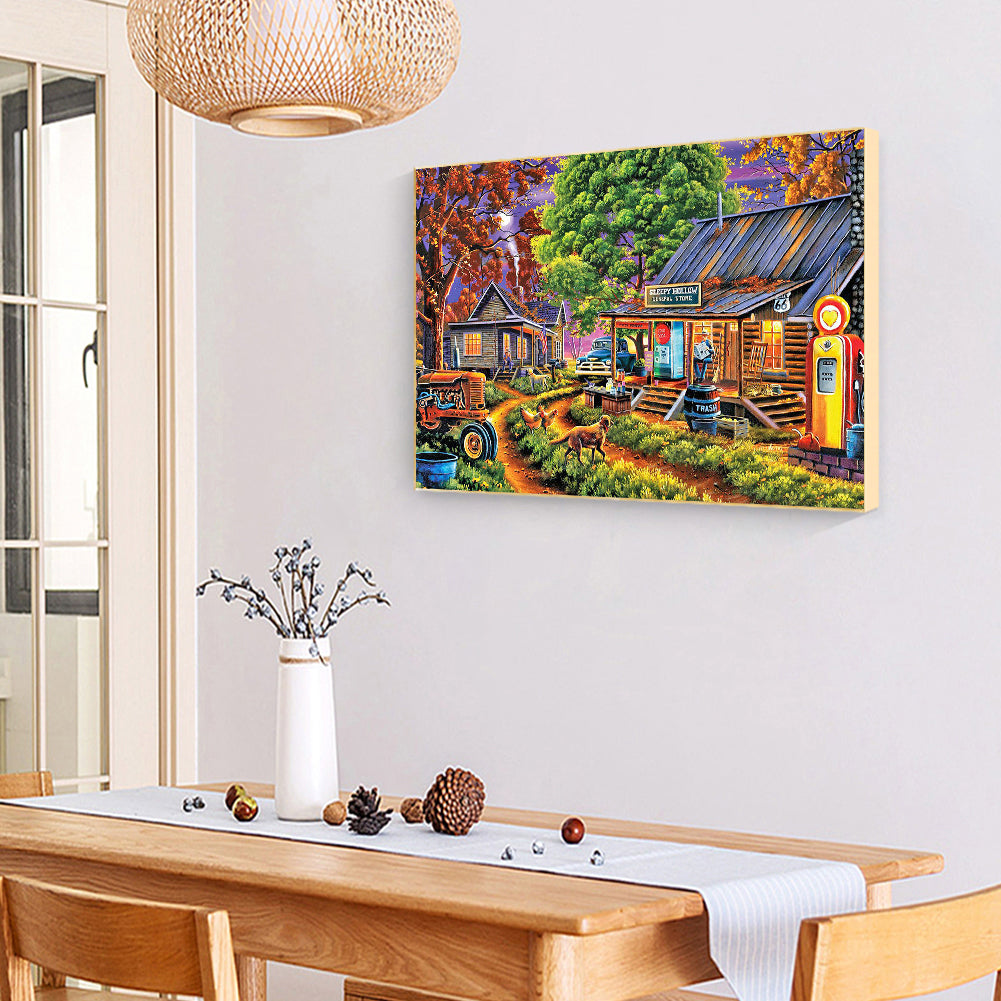 Farm House - Full Round Drill Diamond Painting 40*30CM