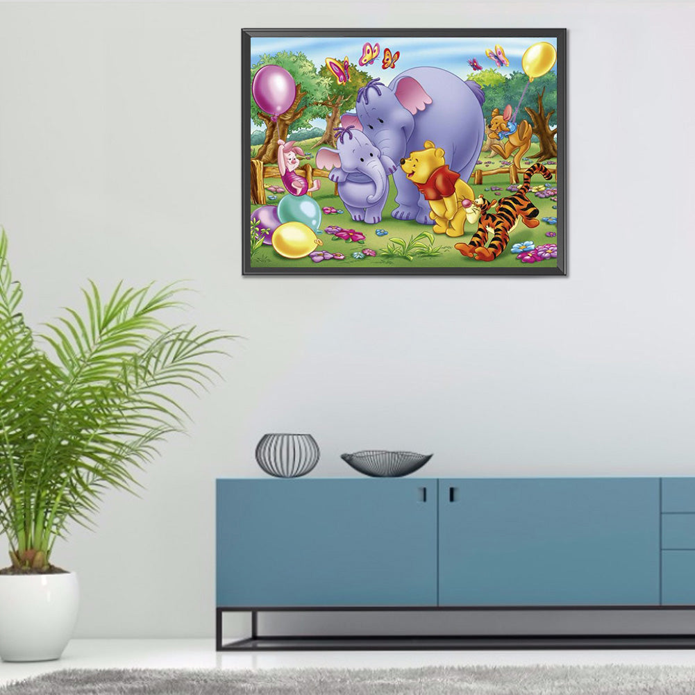 Winnie The Pooh - Full Round Drill Diamond Painting 50*40CM