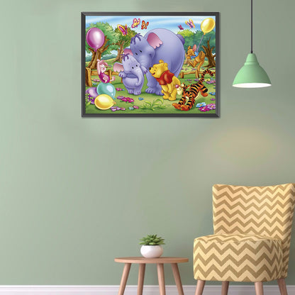 Winnie The Pooh - Full Round Drill Diamond Painting 50*40CM