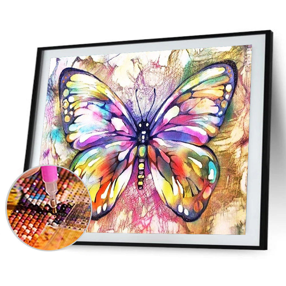 Butterfly - Full Round Drill Diamond Painting 40*30CM
