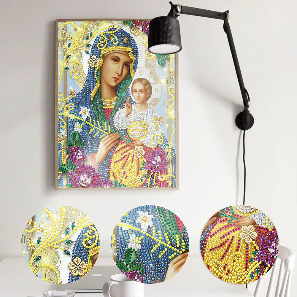 Religion - Special Shaped Drill Diamond Paiting 25*30cm