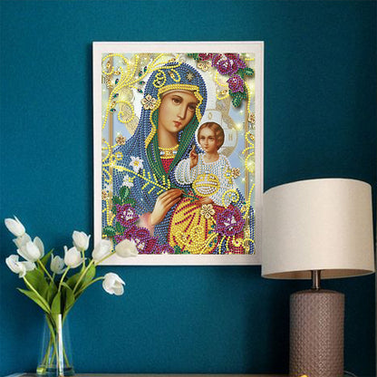 Religion - Special Shaped Drill Diamond Paiting 25*30cm