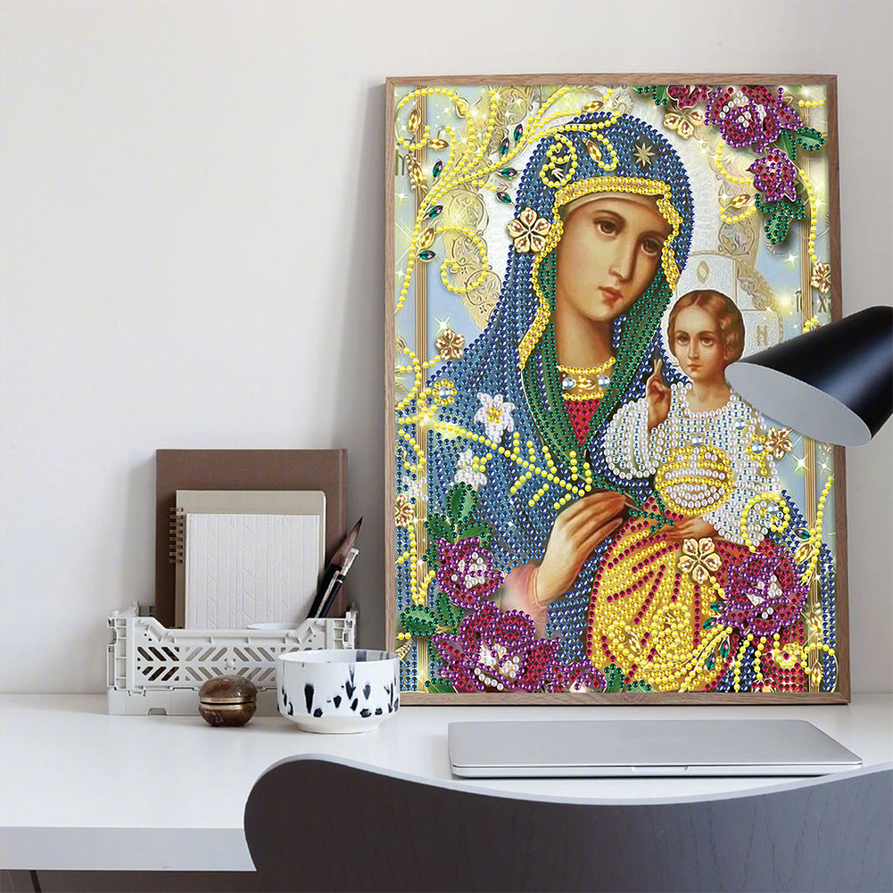 Religion - Special Shaped Drill Diamond Paiting 25*30cm