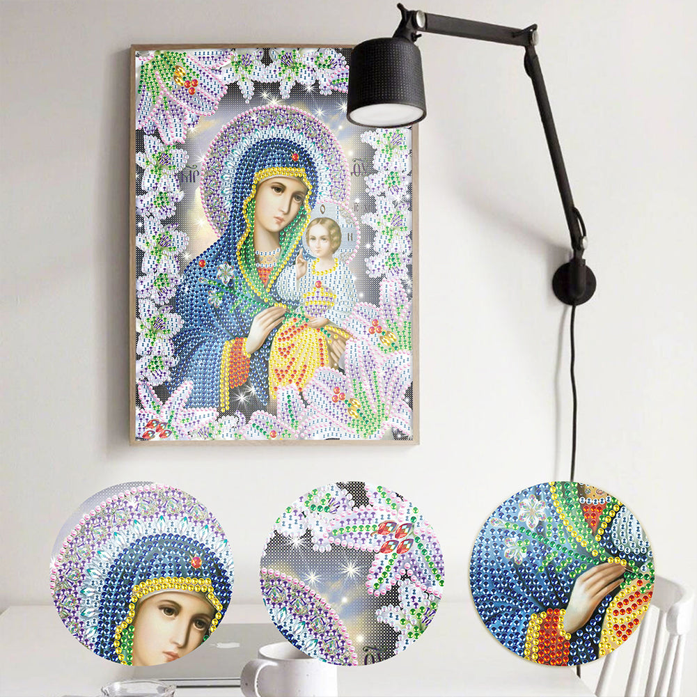 Religion - Special Shaped Drill Diamond Paiting 25*30cm