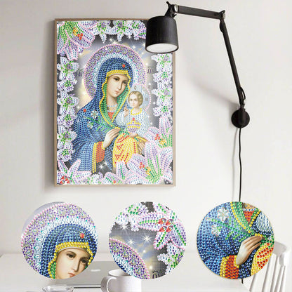 Religion - Special Shaped Drill Diamond Paiting 25*30cm
