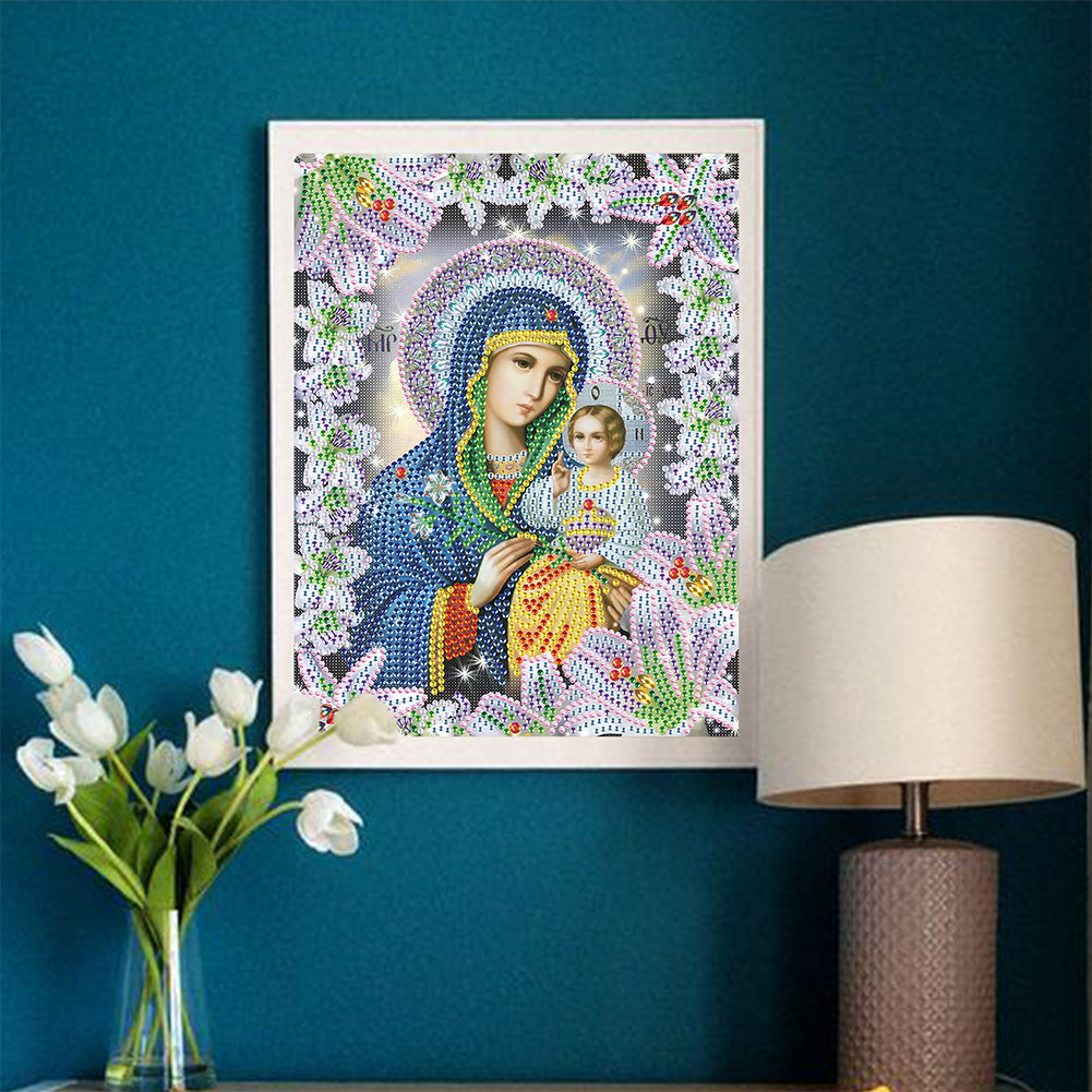 Religion - Special Shaped Drill Diamond Paiting 25*30cm